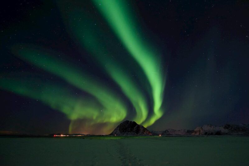 Aurora boreale alle Lofoten