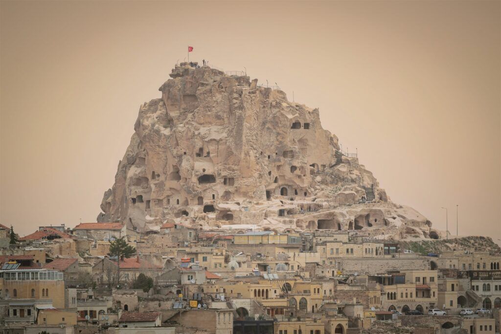 il castello di Uchisar in Cappadocia