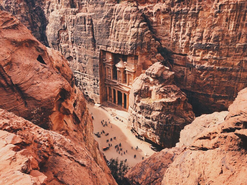 Uno scorcio su Petra e le sue rovine