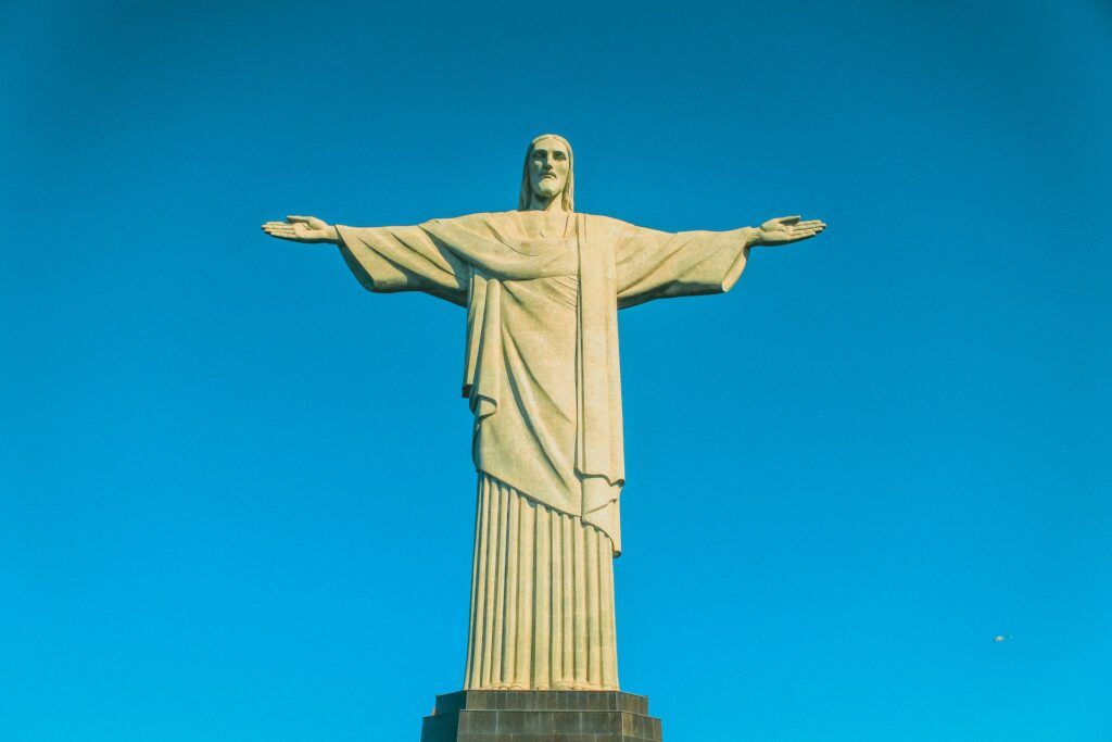 La statua del cristo redentor a Rio de Janeiro