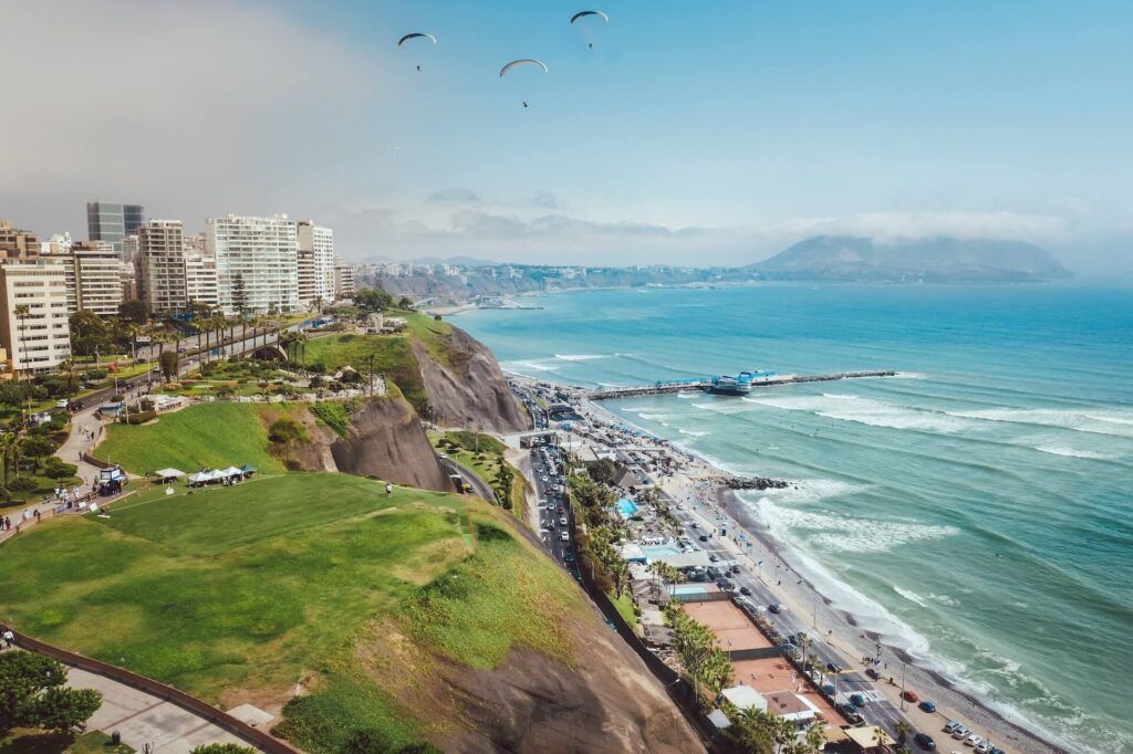 La costa Peruviana nel suo clima ideale