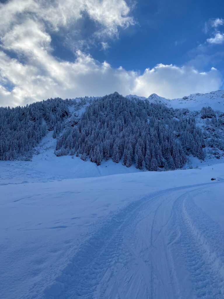 la neve copre le piste di Alpbach