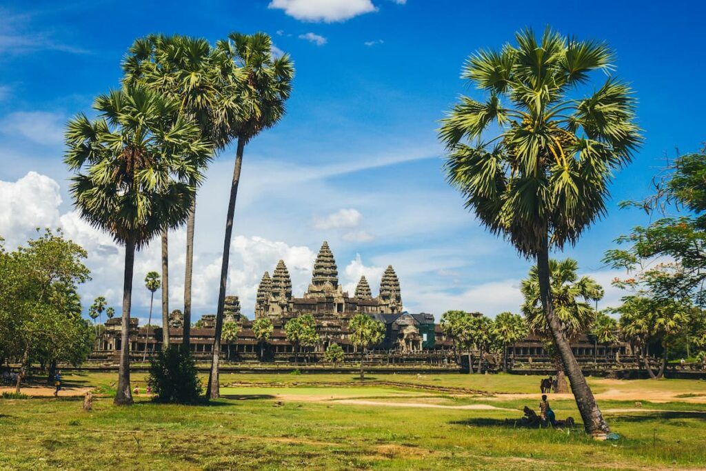 Vista su Angkor Wat in Cambogia