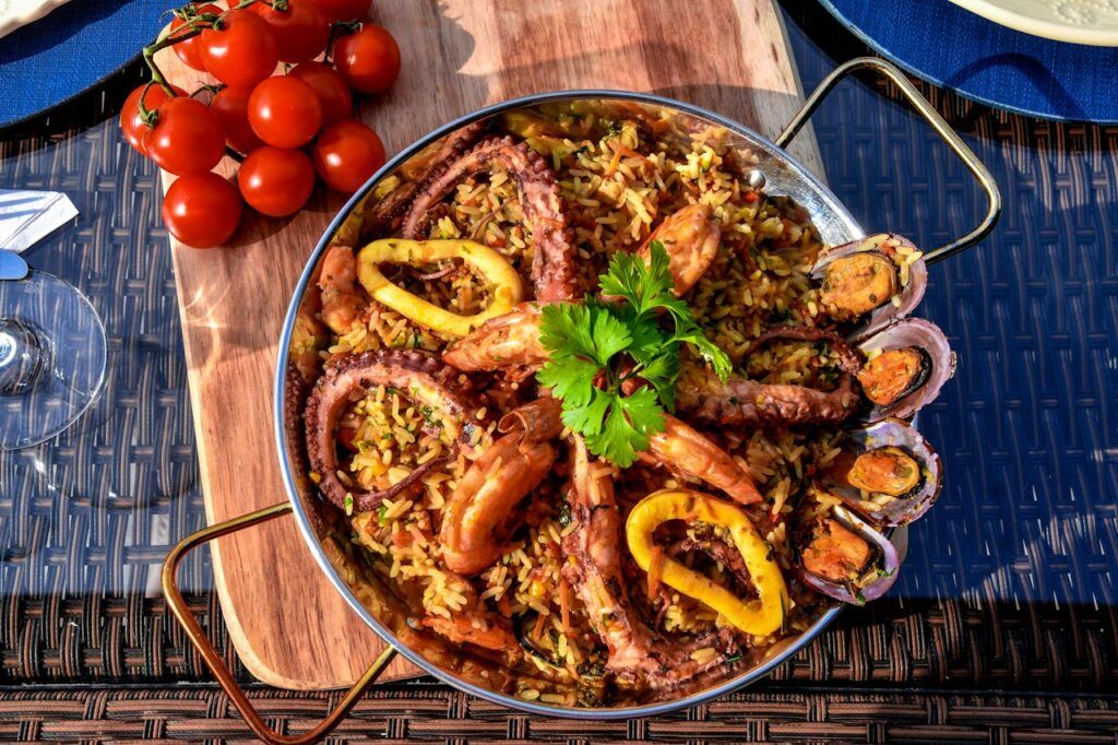 Paella de marisco