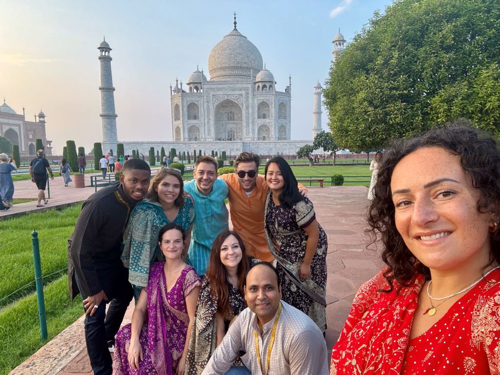 gruppo di viaggio a taj mahal 