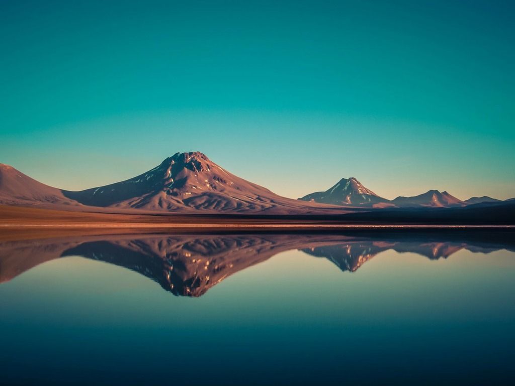 Lejía Lake lago salato in Cile