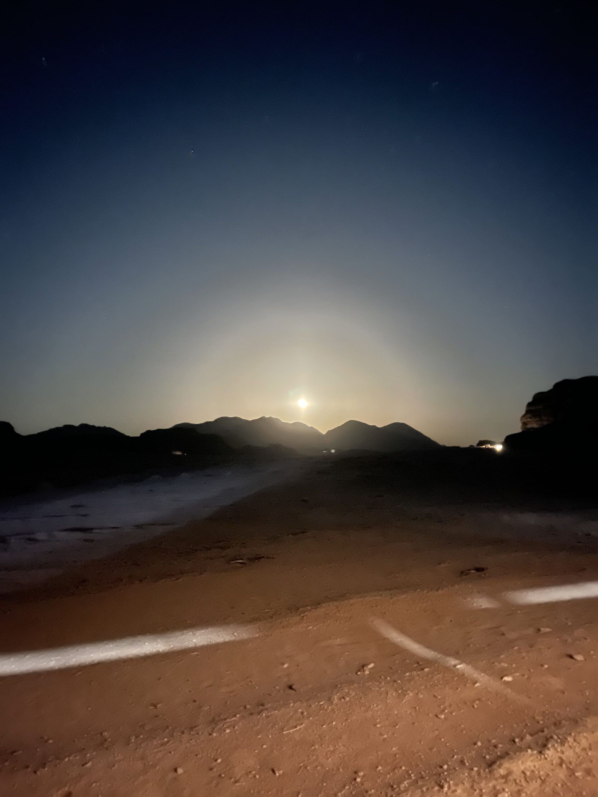 Notte nel deserto Wadi Rum