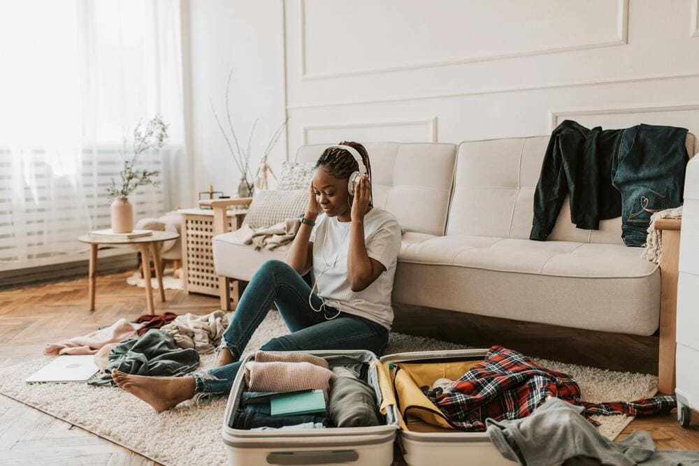 Selezione delle cose da portare in viaggio