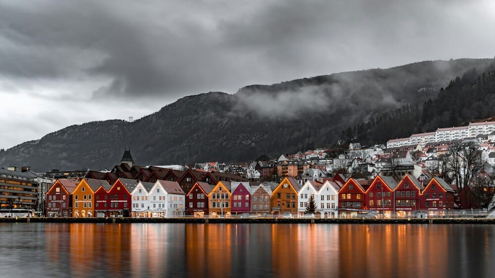 Bryggen a Bergen in Norvegia