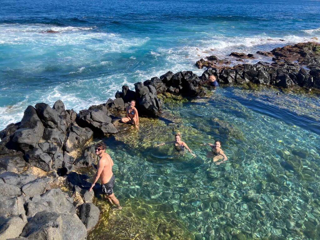 WeRoaders si rilassano nelle acque di Tenerife.