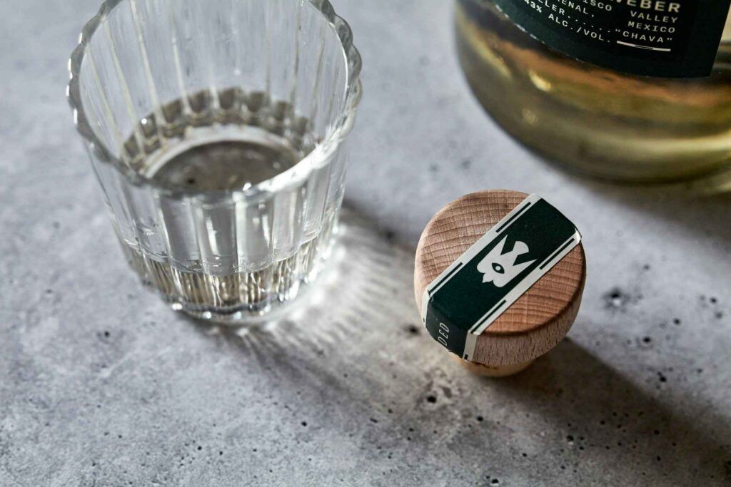 Bicchiere di mezcal.